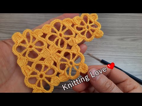 SUPER VERY Beautiful Flower Crochet Pattern / Knitting Online Tutorial for beginners Tığ işi örgü