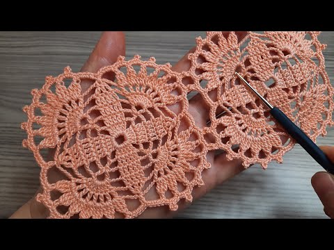 Wonderful Very Easy Beautiful Crochet Pattern knitting Online Tutorial for beginners Tığ işi Örgü