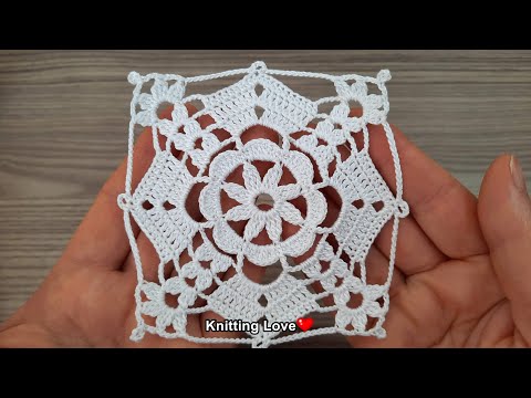 FANTASTIC😍Beautiful Flower Crochet Pattern* Knitting Online Tutorial for beginners Tığ işi 2022