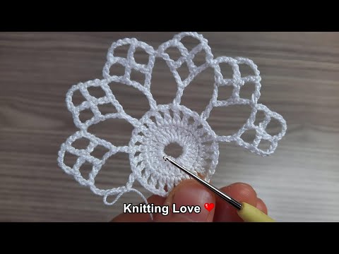 PERFECT 😍Very Beautiful Flower Crochet Pattern * Knitting Online Tutorial for beginners Tığ işi örgü