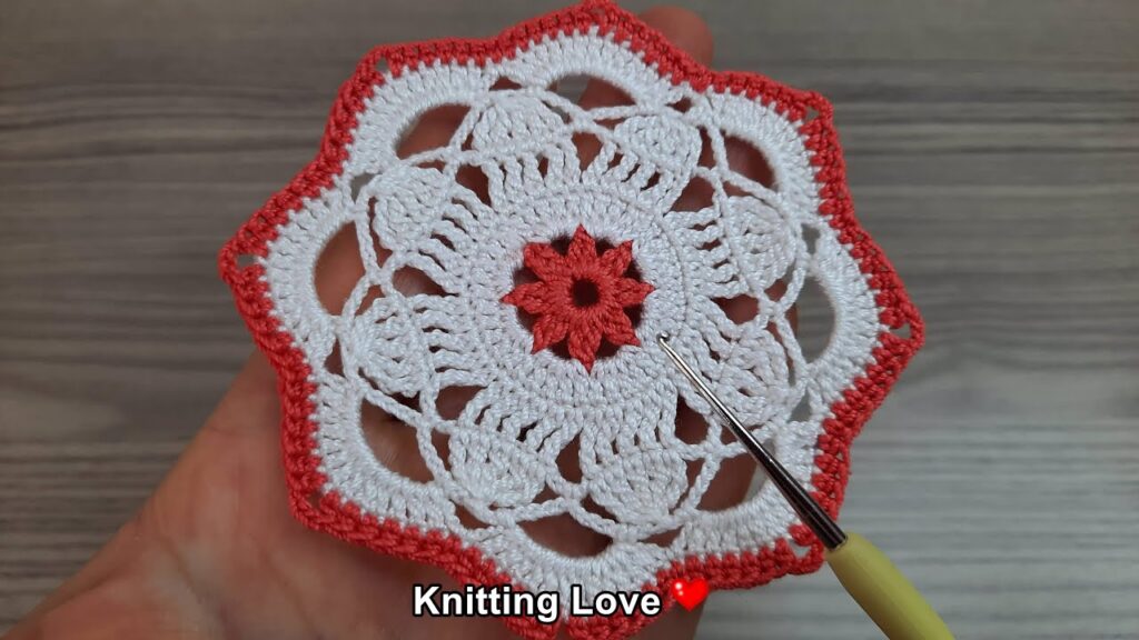 PERFECT 💖Beautiful Flower Crochet Pattern * Knitting Online Tutorial for beginners Tığ işi örgü