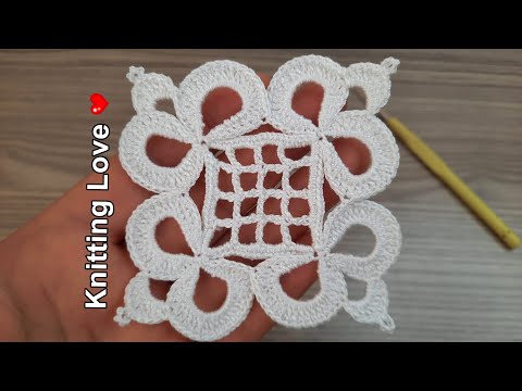 EXTRAORDINARY Beautiful Flower Crochet Pattern * Online Tutorial for beginners Tığ işi örgü 2022