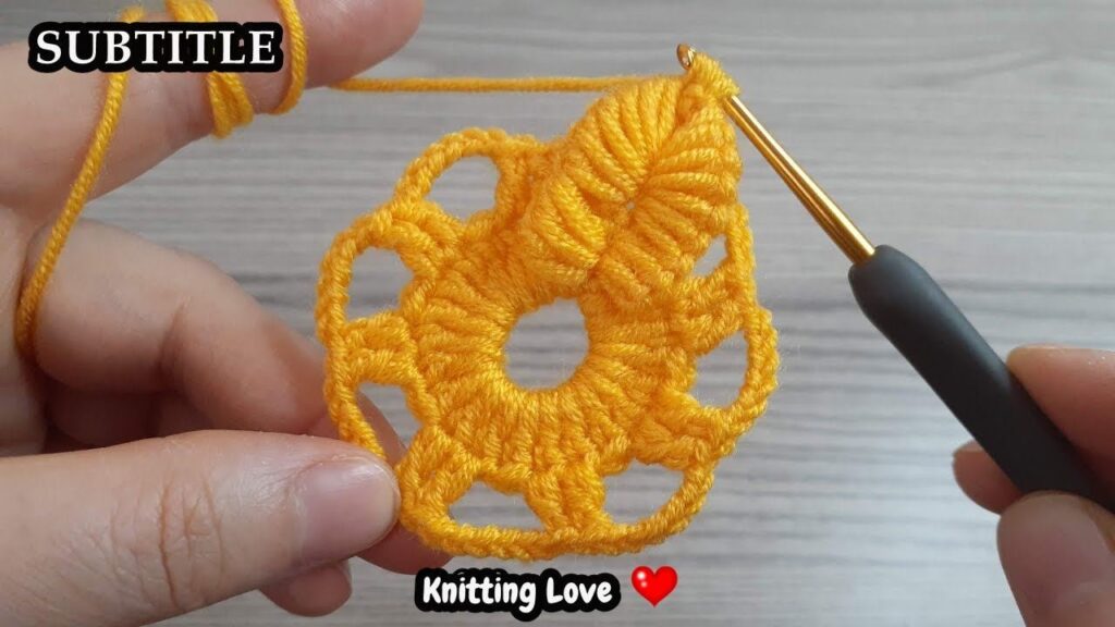 FANTASTIC Easy Beautiful Flower Crochet Pattern knitting Online Tutorial for beginners Tığ işi örgü