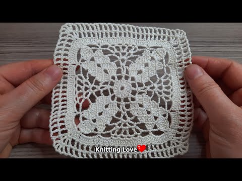SUPER Easy Beautiful Flower Crochet Pattern Knitting Online Tutorial for beginners Kolay Tığ işi