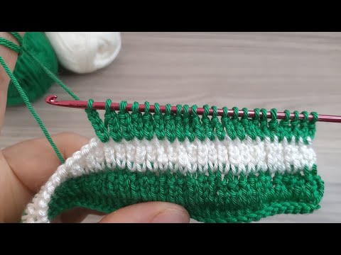 Super Easy Tunisian Crochet Knitting Pattern * How to Crochet for Absolute Beginners