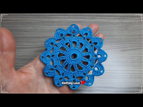 FANTASTIC VERY Beautiful Flower Crochet PatternTunisia Knitting Free Tutorial for beginners Tığ işi