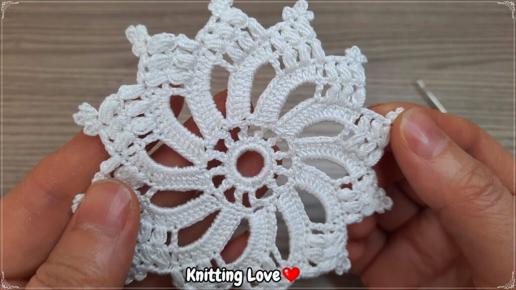 Wonderful VERY Beautiful Flower Crochet Pattern Tunisia Knitting Tutorial for beginners Tığ işi