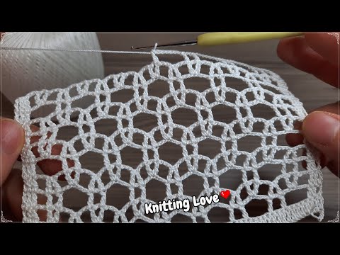 Super Easy Beautiful Net Crochet Pattern Knitting Online Tutorial for beginners Tığ işi örgü 2022