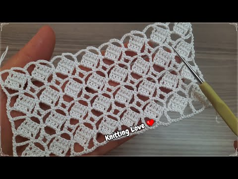 WONDERFUL Very Beautiful Flower Crochet Pattern Tunisia Knitting Free Tutorial for beginners
