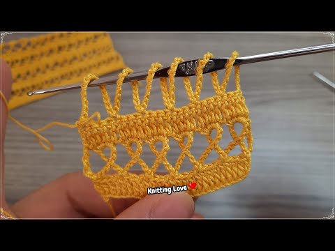 Super Easy Beautiful Crochet Pattern Knitting Tutorial for beginners Şahane Tığ işi örgü Modeli