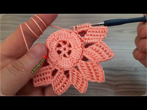 SUPER Very Beautiful Flower crochet Pattern Knitting Online Tutorial for beginners Tığ işi örgü 2022