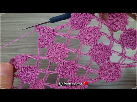 AMAZING Very Beautiful Flower Patterned Crochet Filet Etol Shawl and Cover Model Tığ işi örgü modeli