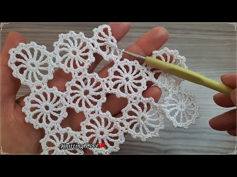 AMAZING Beautiful Flower Patterned Crochet Filet Etol Shawl and Cover Model Tığ işi örgü modeli 2022