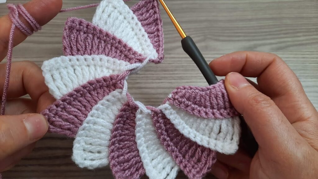 Super Beautiful Motif Crochet 💗Easy Tunisian Knitting / Çok kolay tığ işi örgü motif model