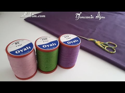 HAMARAT GELİN ÜTÜ İSTEMEYEN MOR YAZMA İĞNE OYASI MODELİ