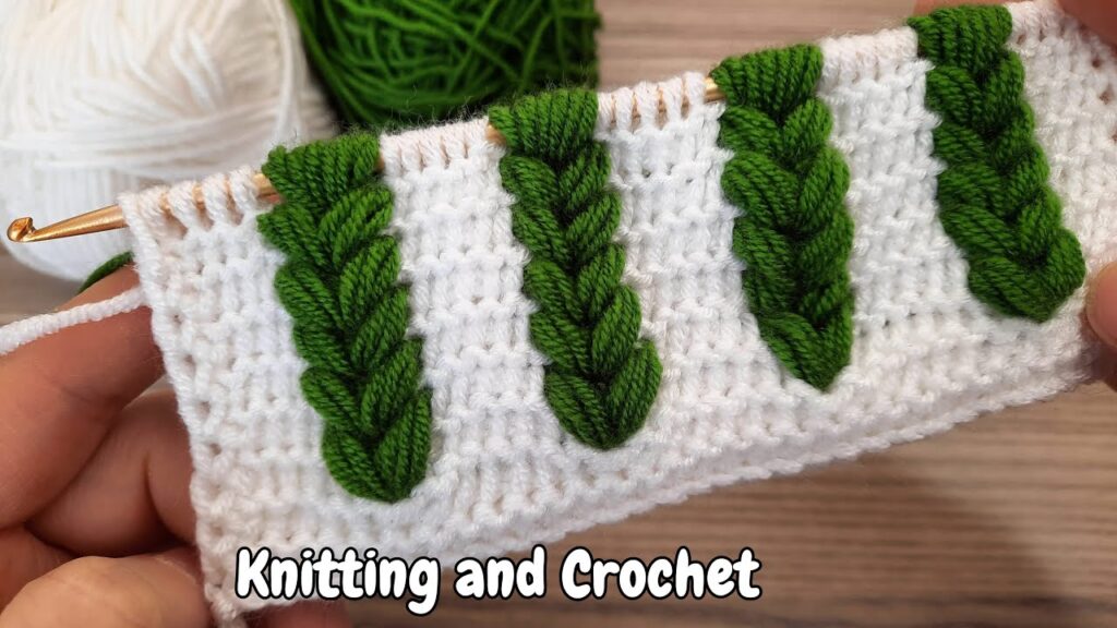 SUPER Easy Beautiful Tunisian Knitting Patttern – online tutorial -Tunus İşi Çok Kolay Örgü Modeli