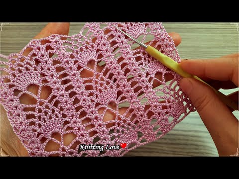 FANTASTICEasy Beautiful Floral Pattern Crochet Etol Shawl Table Cover knitting Tığ işi örgü model