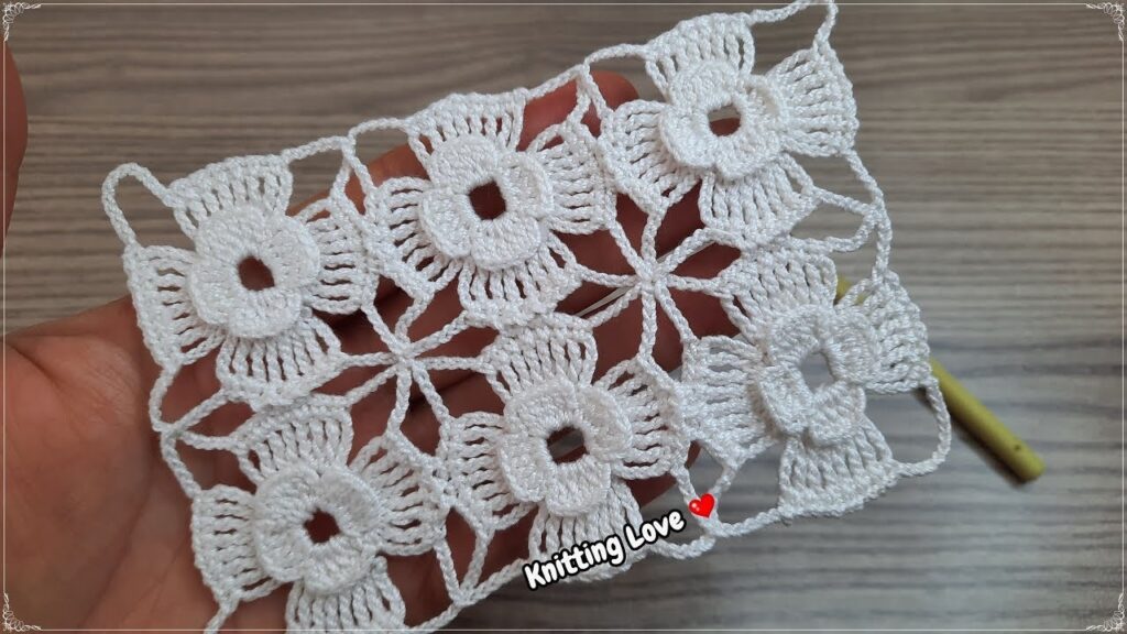 How to make AMAZING 💥 very easy crochet flower motif Knitting pattern Çok Kolay Tığ işi örgü Model