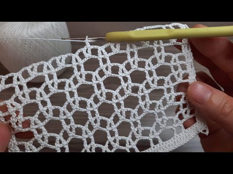 Wonderful💥 Very Very Beautiful Crochet Pattern Knitting Tutorial for beginners Çok Kolay Tığ işi