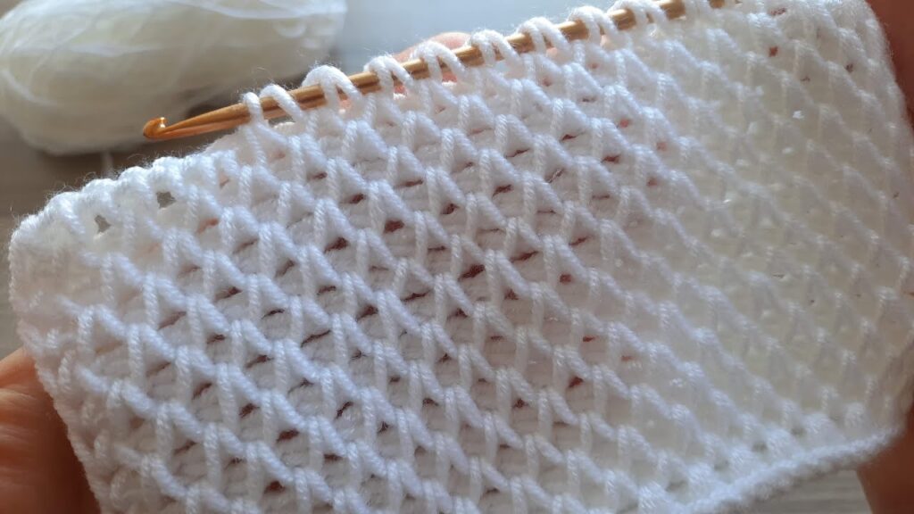 Super 😍 Easy Tunisian Knitting Pattern🔥 Tunus İşi Şahane Kolay Örgü Modeli