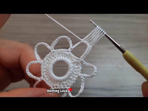 Legendary Model Beautiful Flower Crochet Pattern* Crochet Online Tutorial for beginners Tığ işi örgü