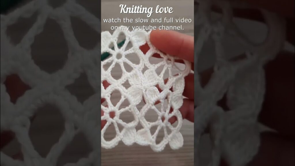 Gorgeous Floral Crochet Knitting Pattern * Like, Share and Subscribe #shorts #short #shortvideo