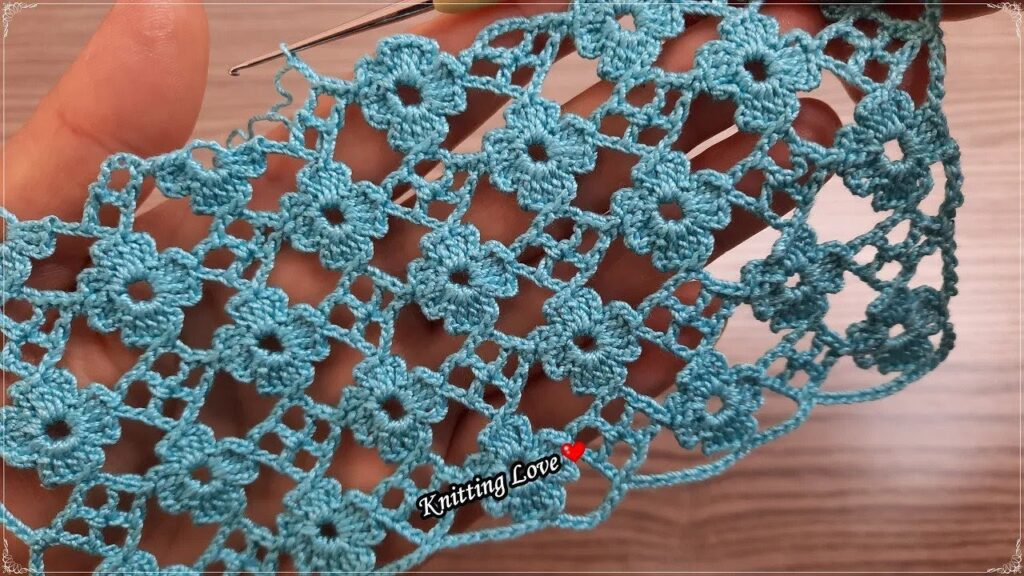 PERFECT👌VERY BEAUTIFUL FLOWER Crochet Tunisian Knitting Tutorial for beginners Tığ işi #crochet