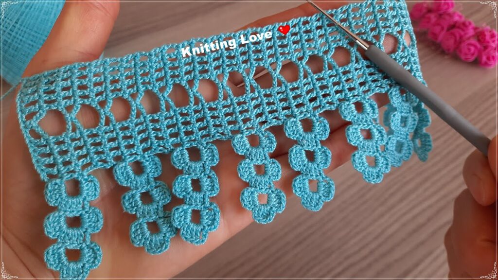 FANTASTIC BEAUTIFUL crochet knitting pattern lace making, step-by-step explanation for beginners.