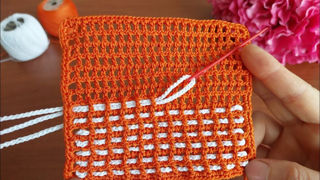 WONDERFUL Very Beautiful Flower Patterned Crochet Filet Etol Shawl Cover Model Tığ işi örgü modeli