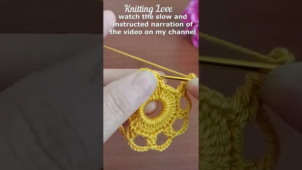 WONDERFUL Crochet Flower With 3D String Petals. Fabulous Home Decor #shorts #short #tığişi #örgü