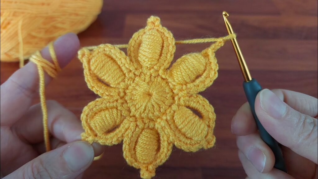 Super Easy dazzling Crochet. Amazing!.. 😇 Flower Motif – Tığ İşi Şahane Çiçek Örgü Motif