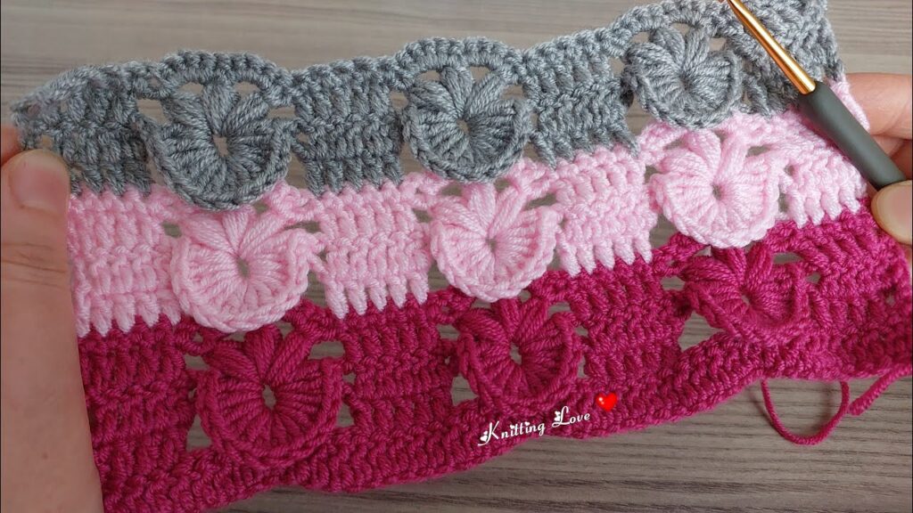 VERY NICE BEAUTIFUL CROCHET baby blanket pattern making, step-by-step explanation for beginners