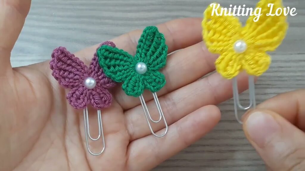 Super Easy Crochet Butterfly Knitting Design Knitting Love😍Çok Kolay Kelebek tığ işi örgü modeli