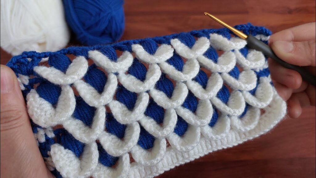 Wow!! Very easy beautiful crochet water wave design💮crochet online tutorial for beginners