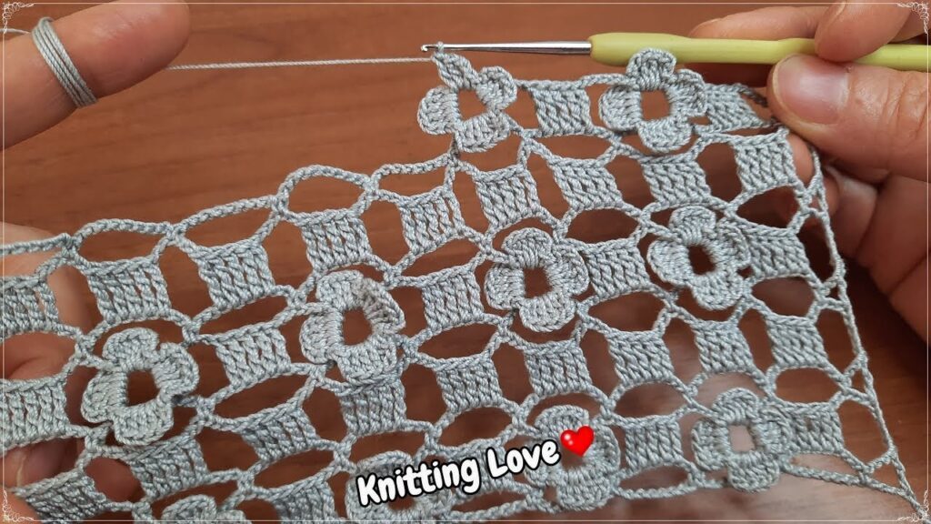 Gorgeous Easy Beautiful Flower Crochet Pattern for Summer Knitting Tutorial for Beginners