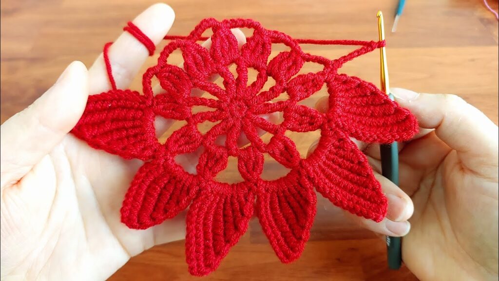 WONDERFUL Very Easy Beautiful Flower Crochet Pattern Knitting Lace Tutorial for beginners /Tığ işi