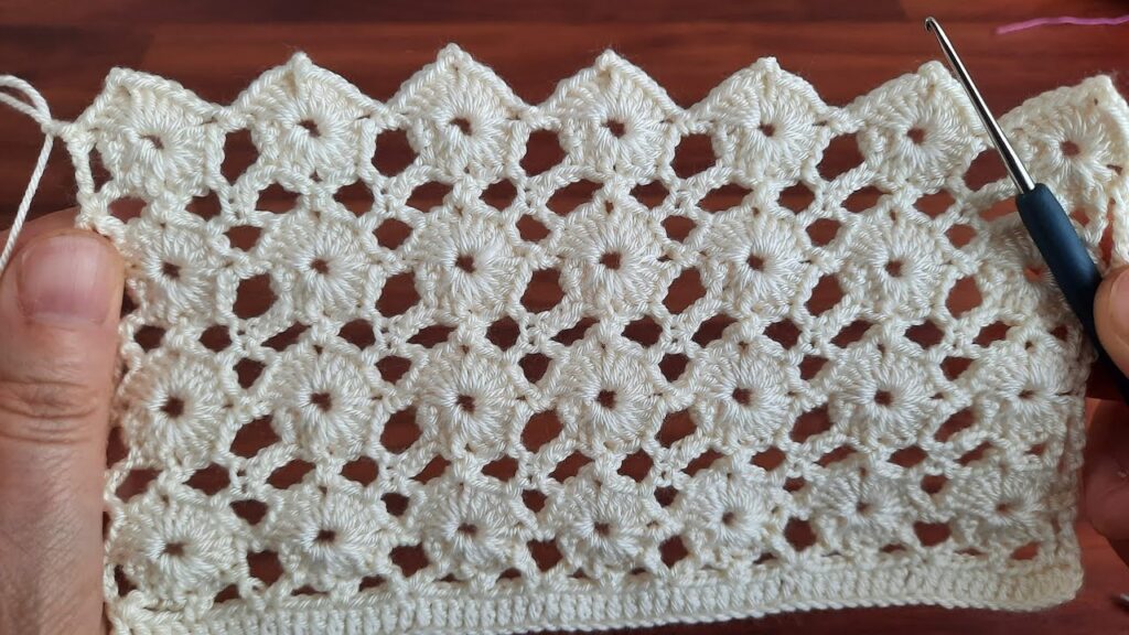 Wow!! Very Easy Beautiful Flower Crochet Pattern Knitting Lace Tutorial for beginners Tığ işi Model