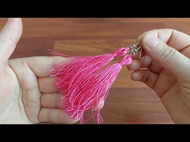 Enormous! make great earrings for yourself with very simple rope and cardboard unique designs