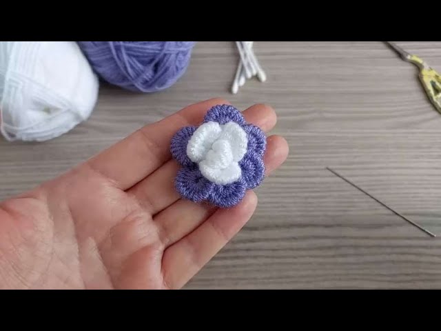 WOW! How can you make a magnificent flower? easy to make flower knitting