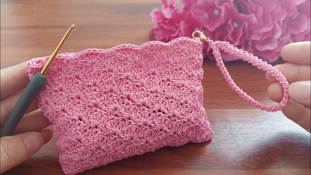 Crochet Ideas – Cotton Macrame Cord Shell Stitching Sachet Bag Making!! – Knitting Love