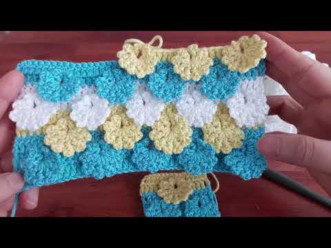 🌸Do you want to knit a very simple and floral knitting pattern? the construction is very simple🌸