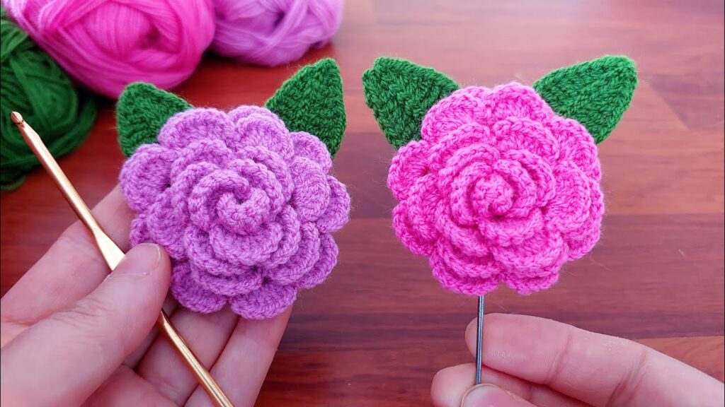 Wow!! Wonderful 3D Flower Pattern Crochet Description How to make eye catching crochet for Beginners
