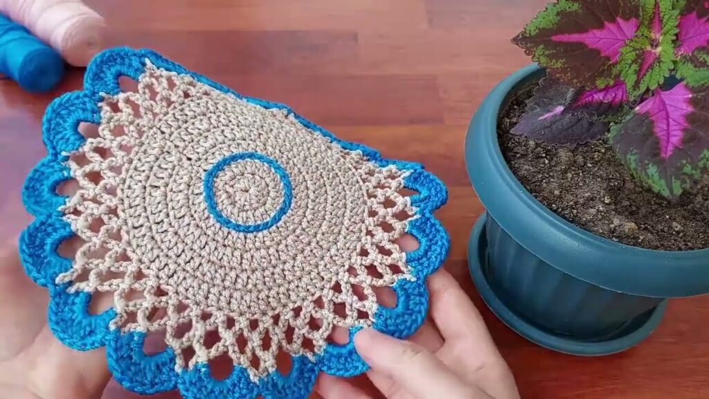 Wow So beautiful very easy Crochet Flower Coaster Supla Made