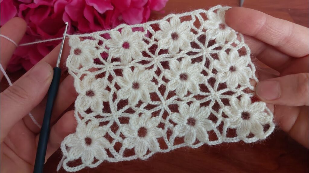 WOW GORGEOUS Beautiful Flowers Patterned Crochet Filet Etol Shawl and Cover Model Tığ işi örgü model