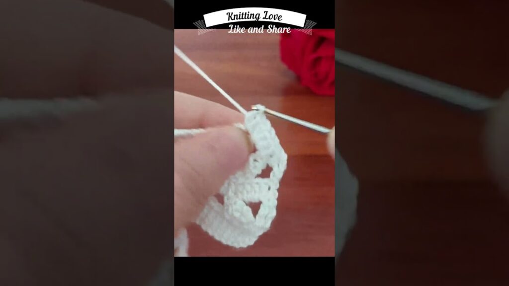 How to Crochet in Under 60 Seconds! Quick Tutorial Knitting love #CrochetShorts #ShortVideo #shorts
