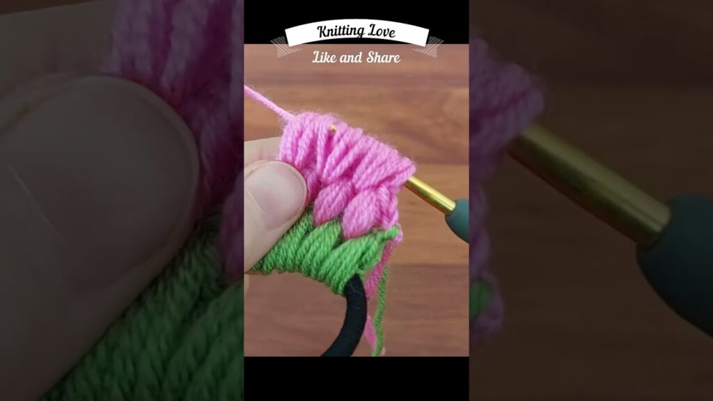 How to Crochet in Under 60 Seconds! Quick Tutorial Knitting love #CrochetShorts #ShortVideo #shorts