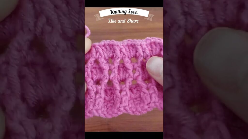 How to Make an Easy Crochet Pattern ? 4K Short video #short #shorts #crochet #knittinglove