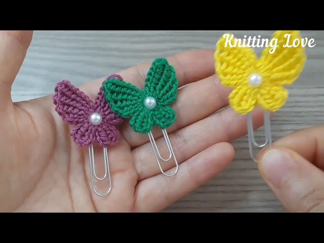 Effortless Crochet Butterfly Design: Quick and Simple Tutorial 😍 | Çok Kolay Kelebek Tığ İşi Örgü