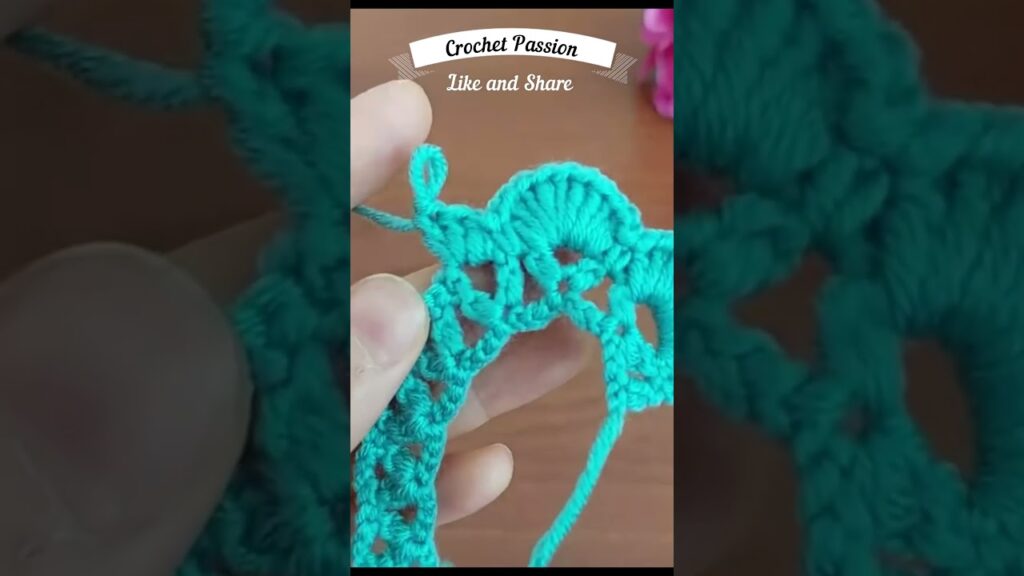 Crochet Flower in 60 Seconds: Create a Stunning Piece! 🌸 #CrochetCrafts #DIYFlower