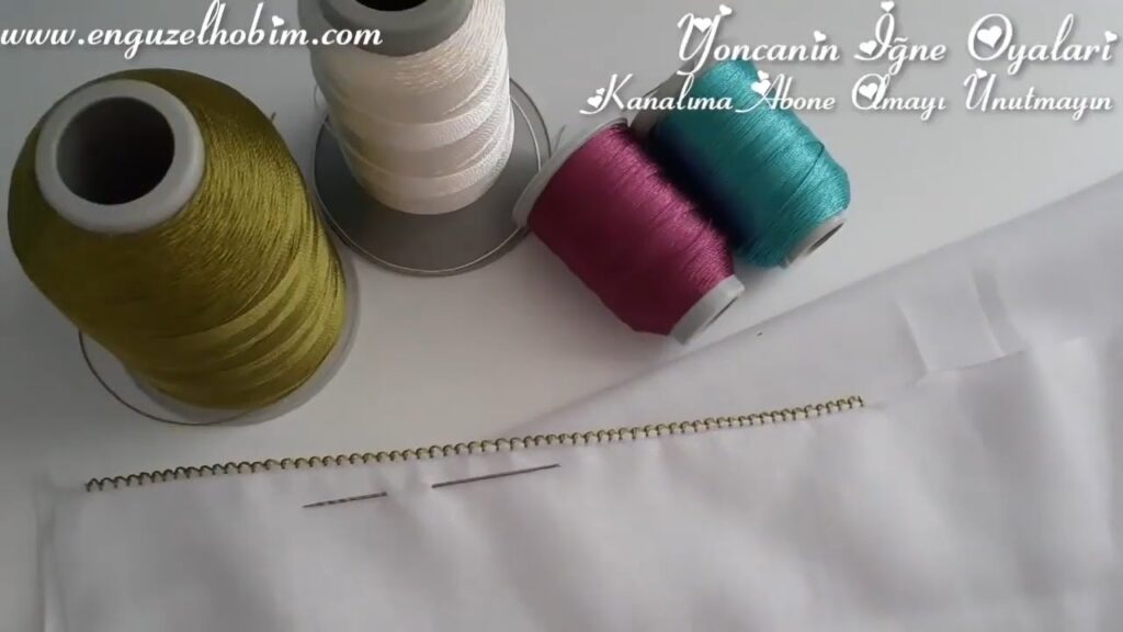 Beyaz Yazma Üzerine Şahane Bir İğne Oyası Modeli / Yoncanın iğne oyaları #iğneoyası